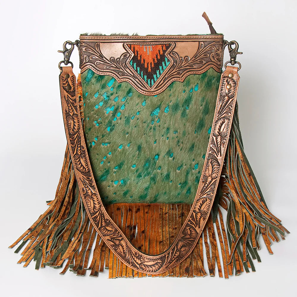 Cowhide, Leather, & Saddle Blanket Concealed Carry Purse