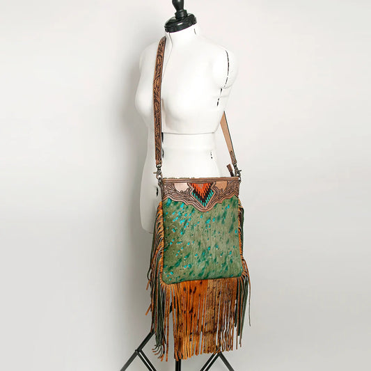 Cowhide, Leather, & Saddle Blanket Concealed Carry Purse