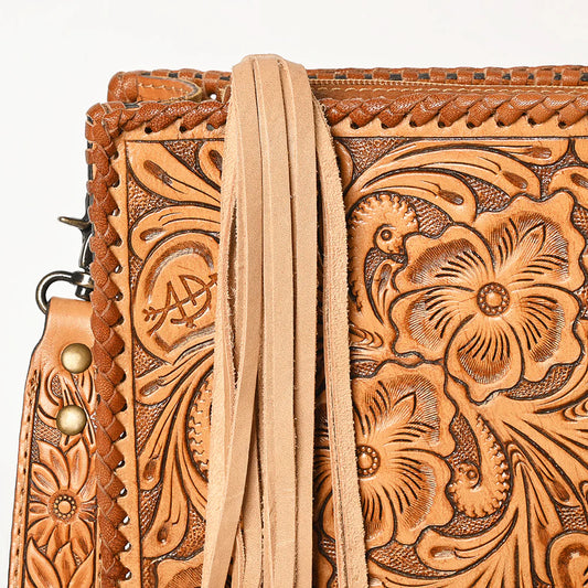 Braided, Fringed, & Tooled Crossbody