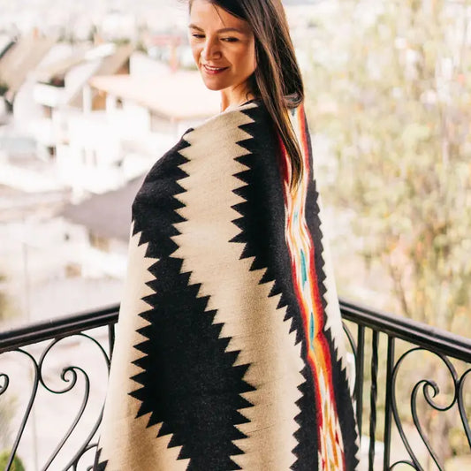 Colorful Black Blanket