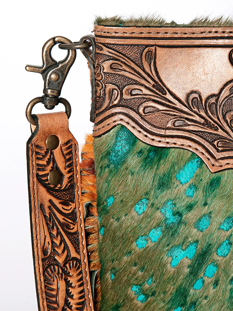 Cowhide, Leather, & Saddle Blanket Concealed Carry Purse