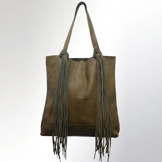 Classic Fringe Leather Tote