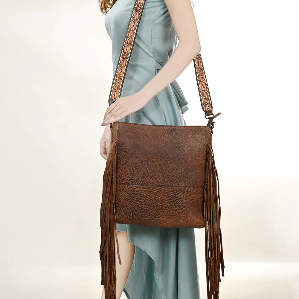 Fringe & Vintage Leather Concealed Carry Crossbody