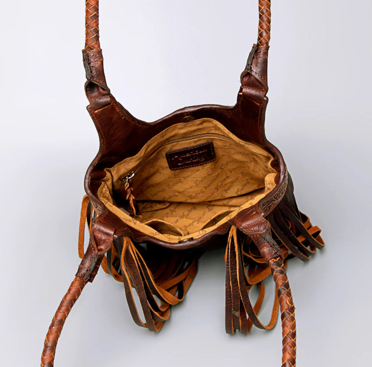 Tooled & Fringed Tote