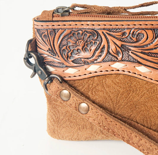 Camel Sally Wristlet