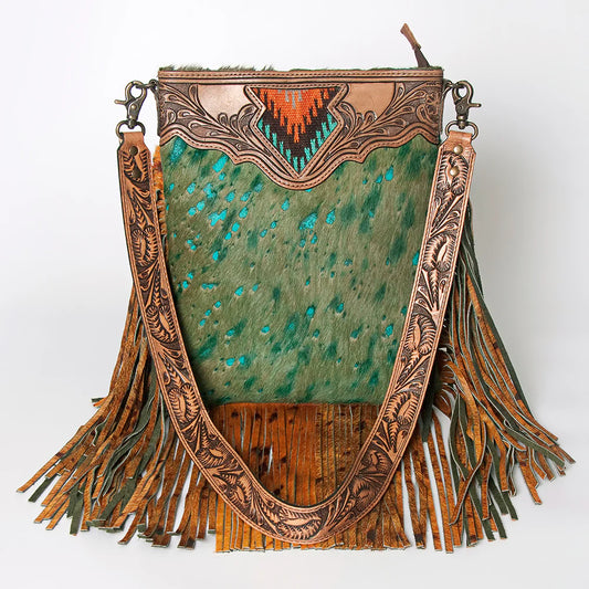 Cowhide, Leather, & Saddle Blanket Concealed Carry Purse