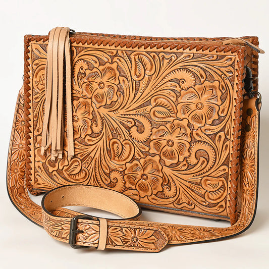Braided, Fringed, & Tooled Crossbody