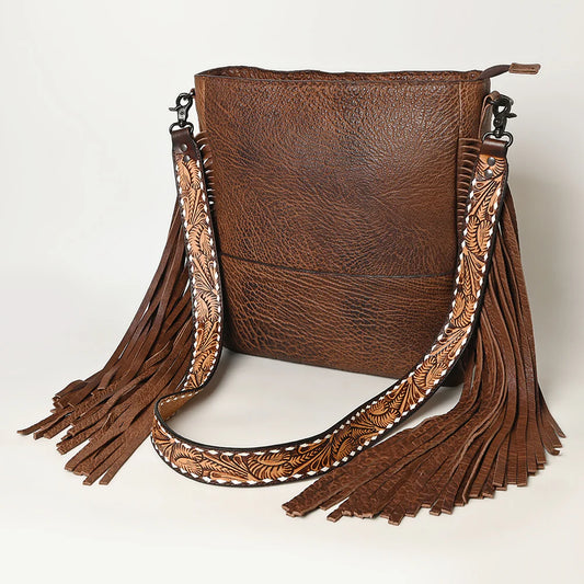 Fringe & Vintage Leather Concealed Carry Crossbody