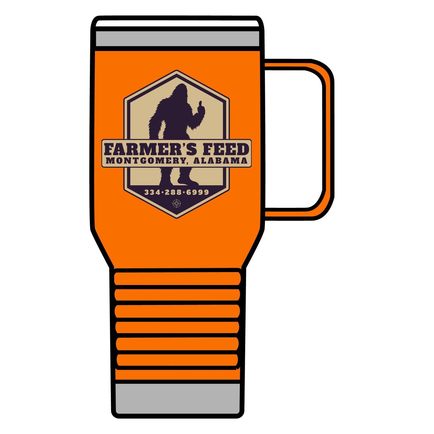 Farmer’s Feed Bigfoot Travel Mug
