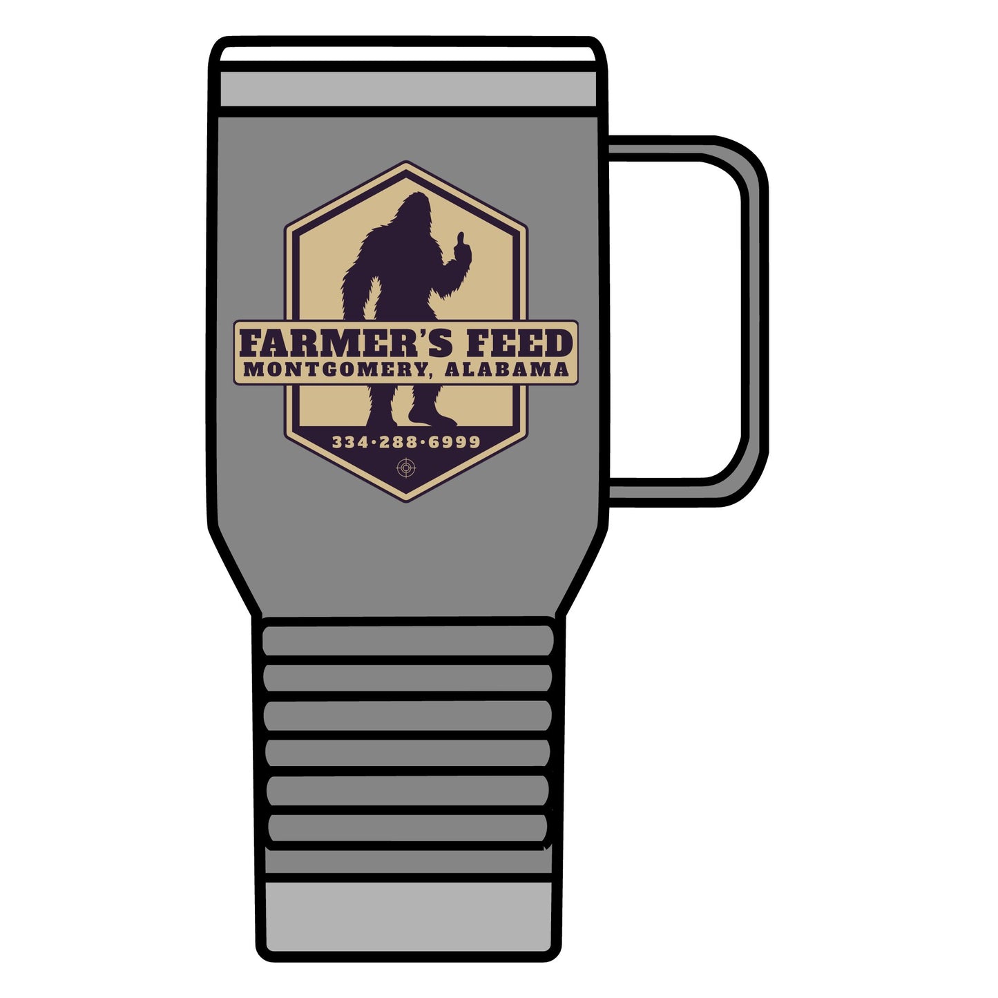 Farmer’s Feed Bigfoot Travel Mug