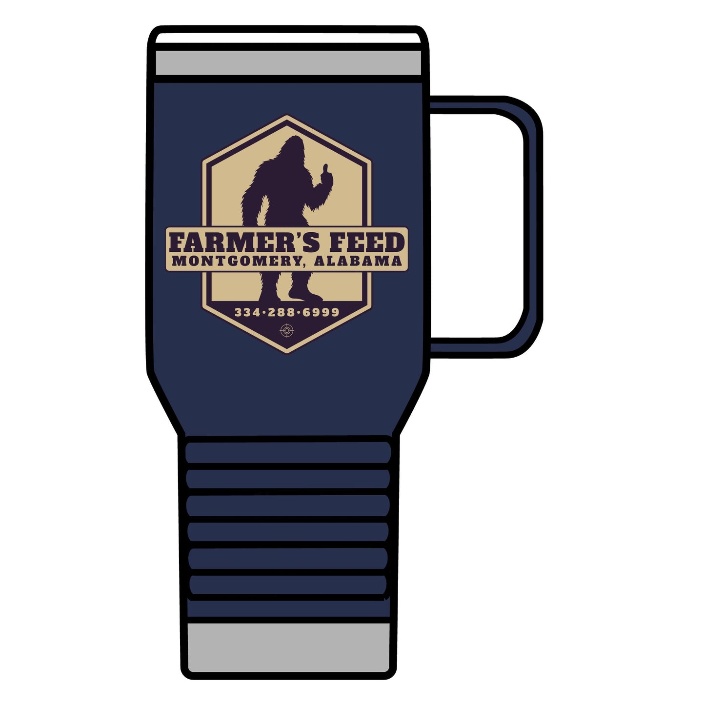 Farmer’s Feed Bigfoot Travel Mug