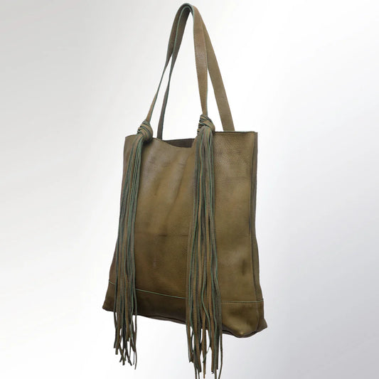 Classic Fringe Leather Tote