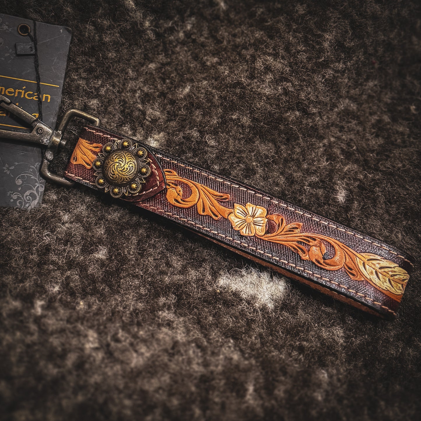 Hand Tooled Handle Strap