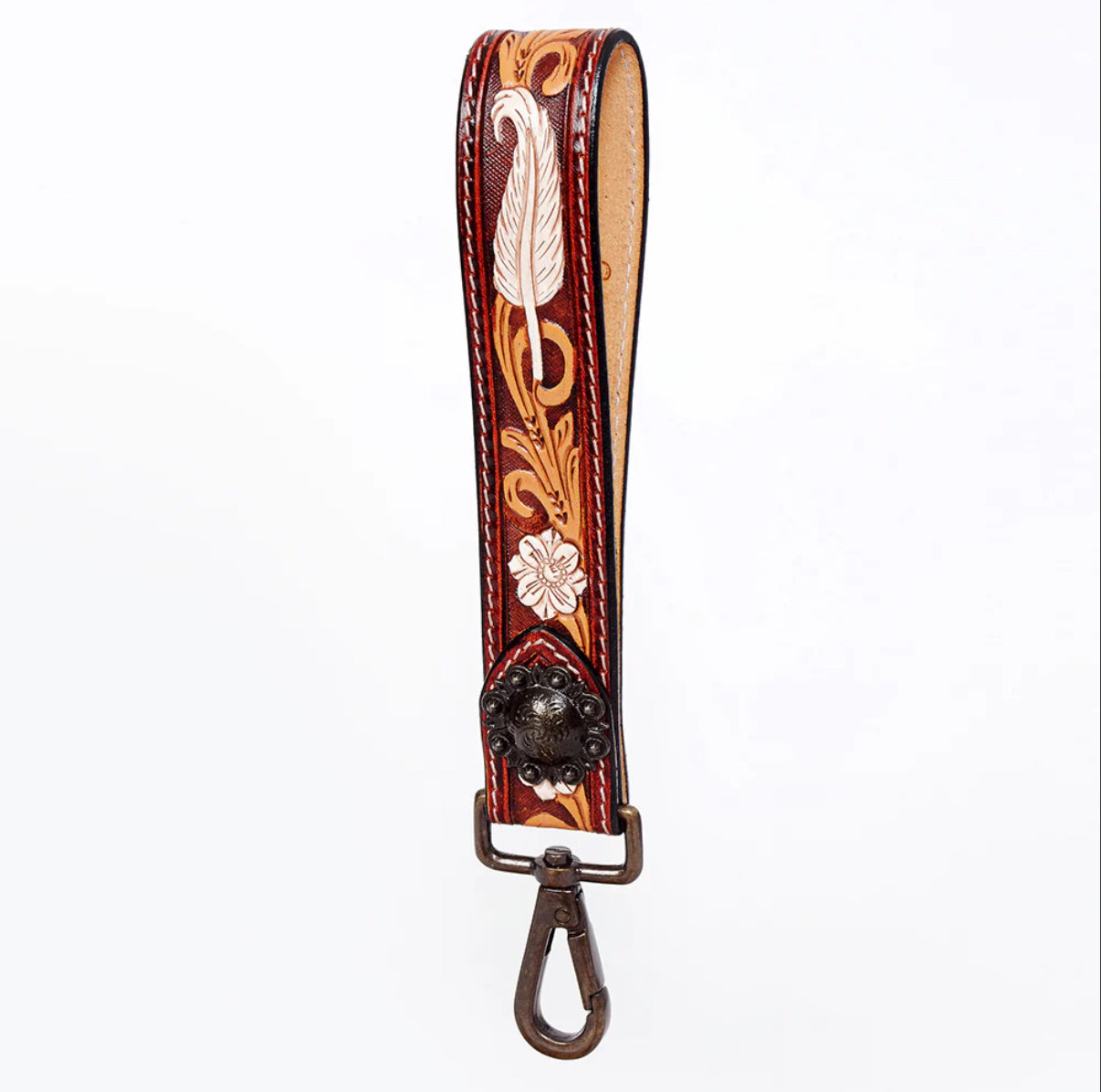 Hand Tooled Handle Strap