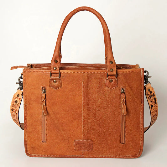 Tooled Leather & Saddle Blanket Concealed Carry Purse