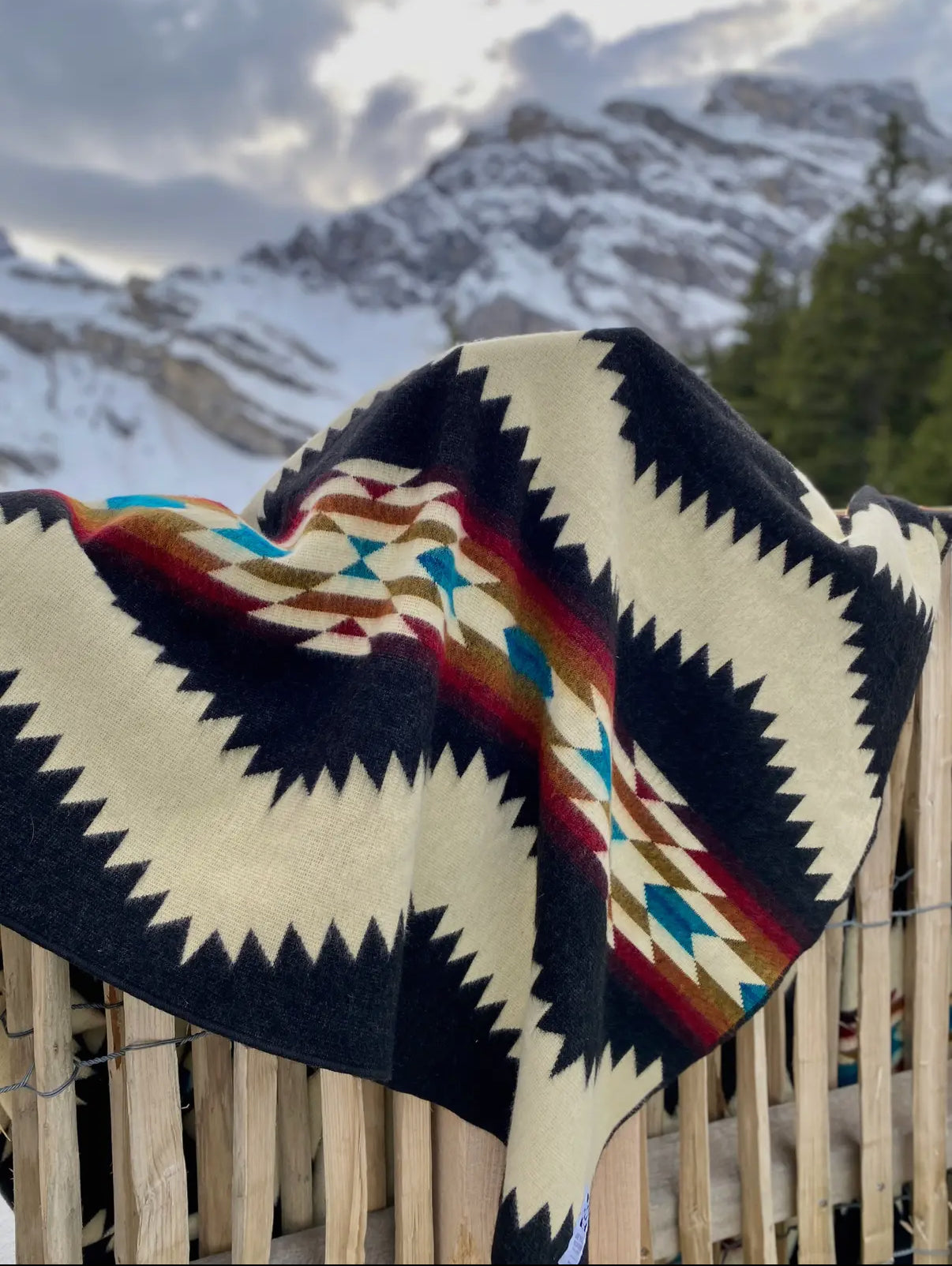 Colorful Black Blanket