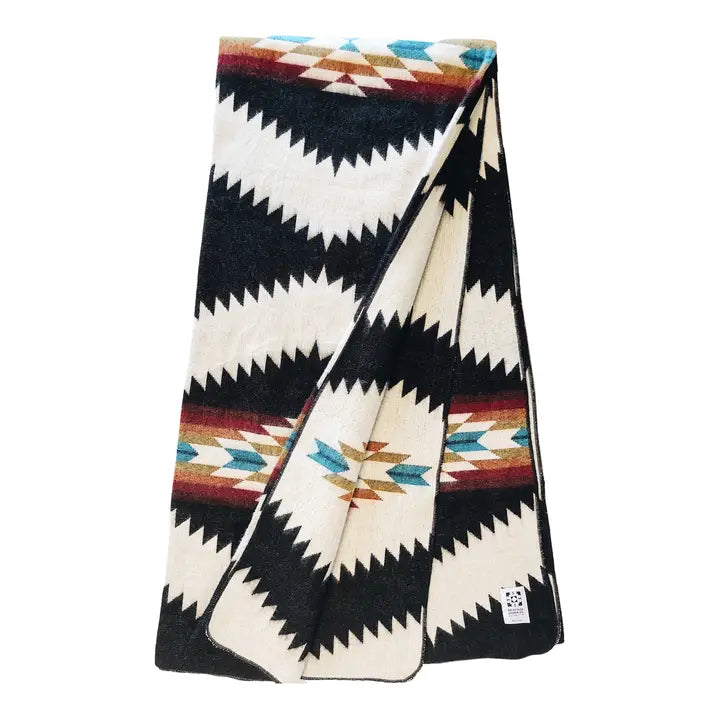 Colorful Black Blanket